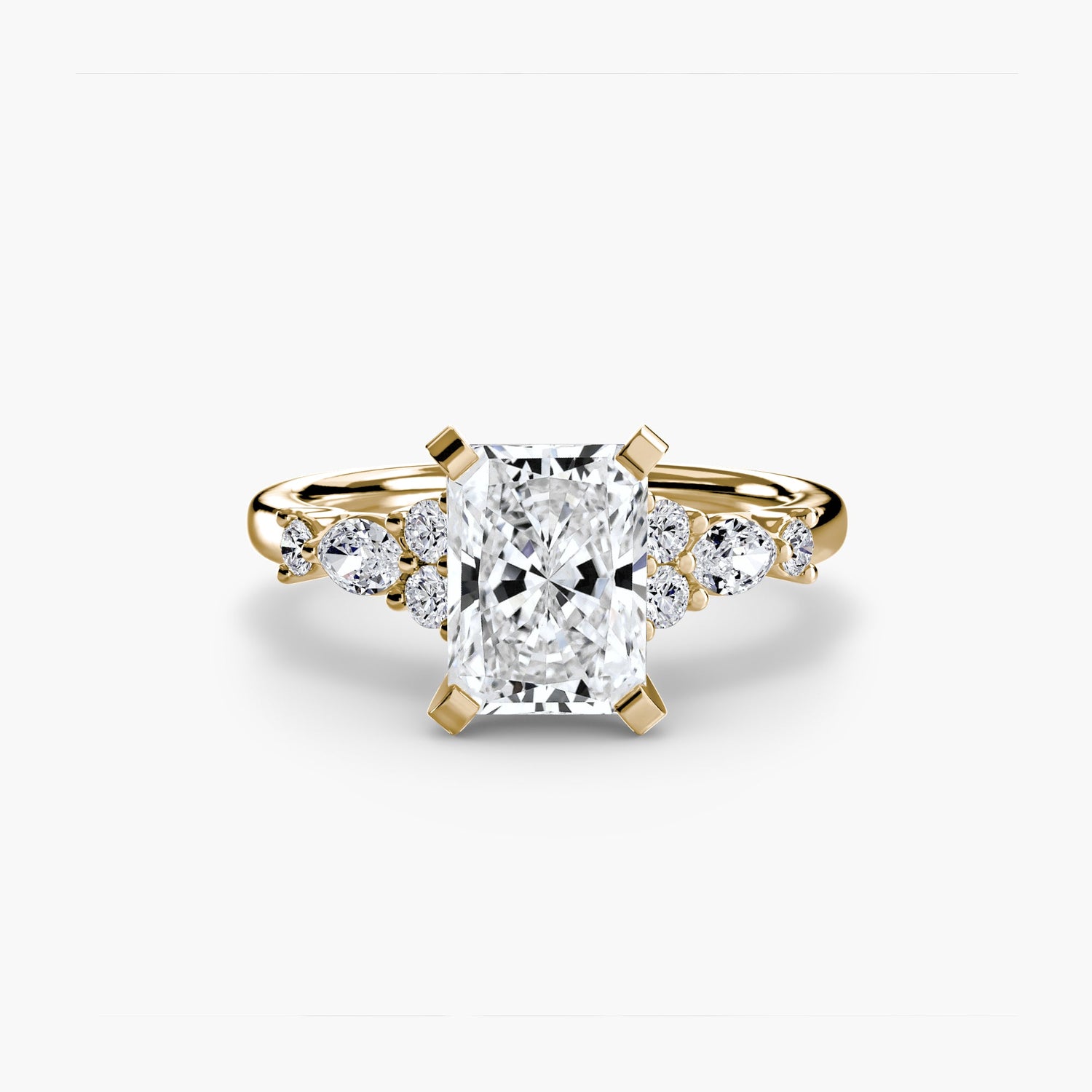 Taille Brillant Gemme bague en Gold – vue alternative
