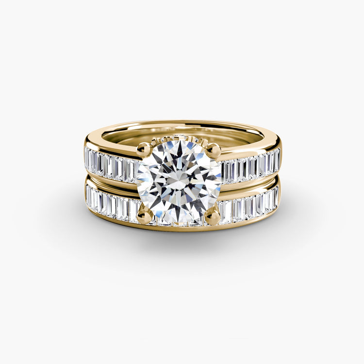 Setting Gold avec Diamant Fin – vue de dessus