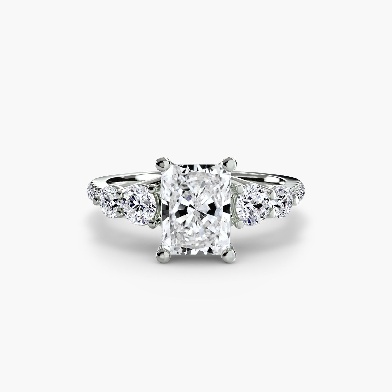 Brillant Taille Ronde Setting en Gold – vue alternative