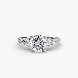 Fin Pavé Brillant Setting – 0,49 carats Gold