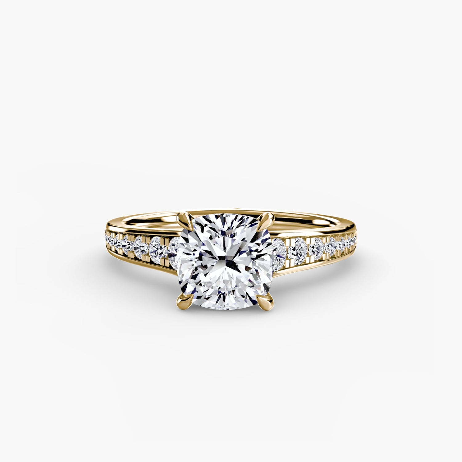 Gemme Setting -carats Gold – vue d'angle