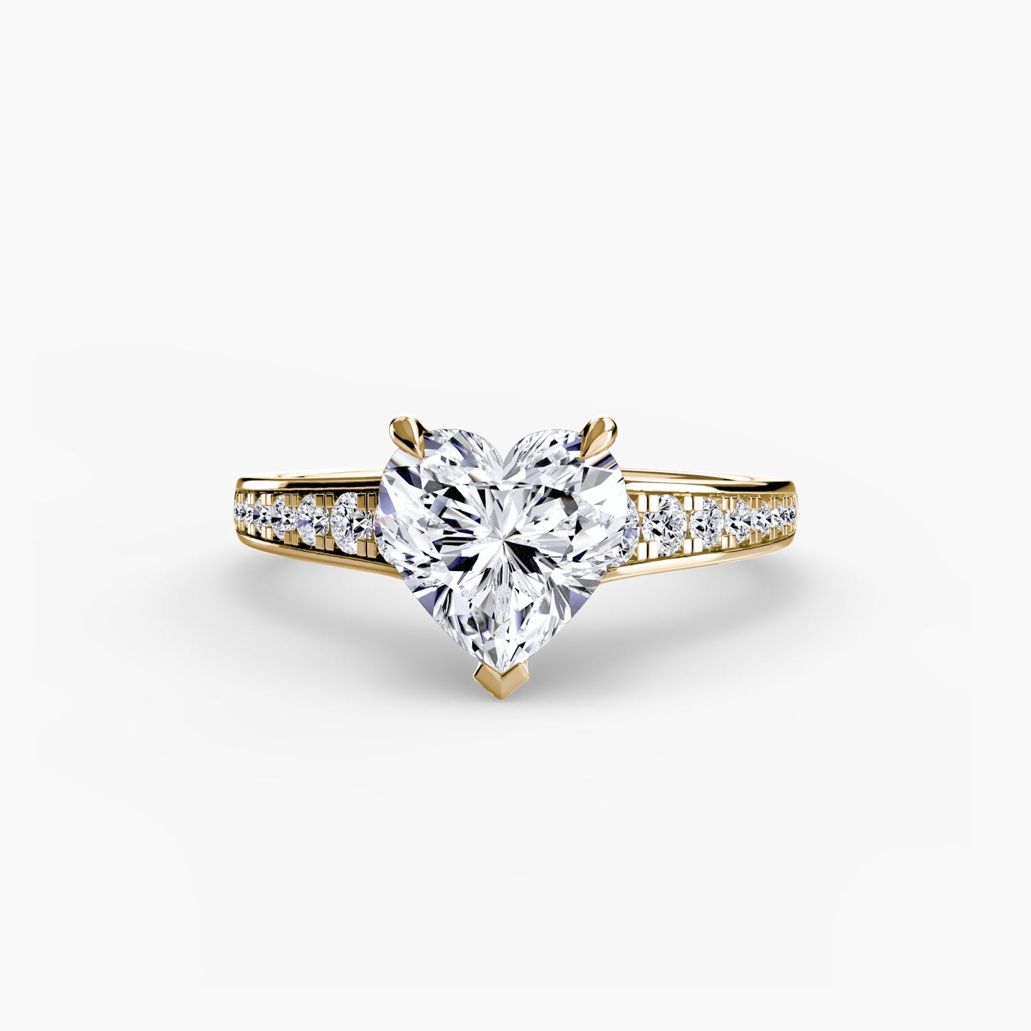 Taille Ronde Gemme bague en Gold – vue détaillée