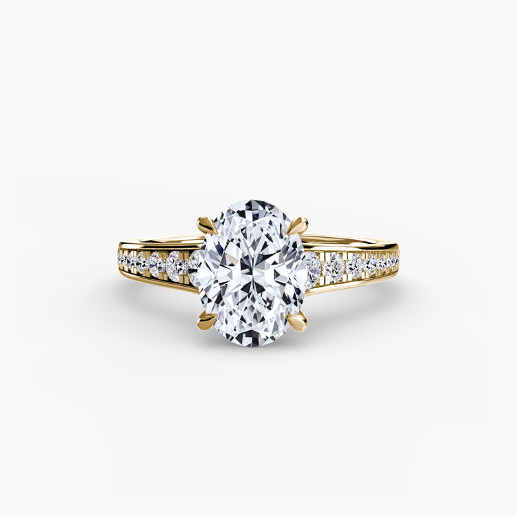 Gemme Setting carats Gold – vue de profil