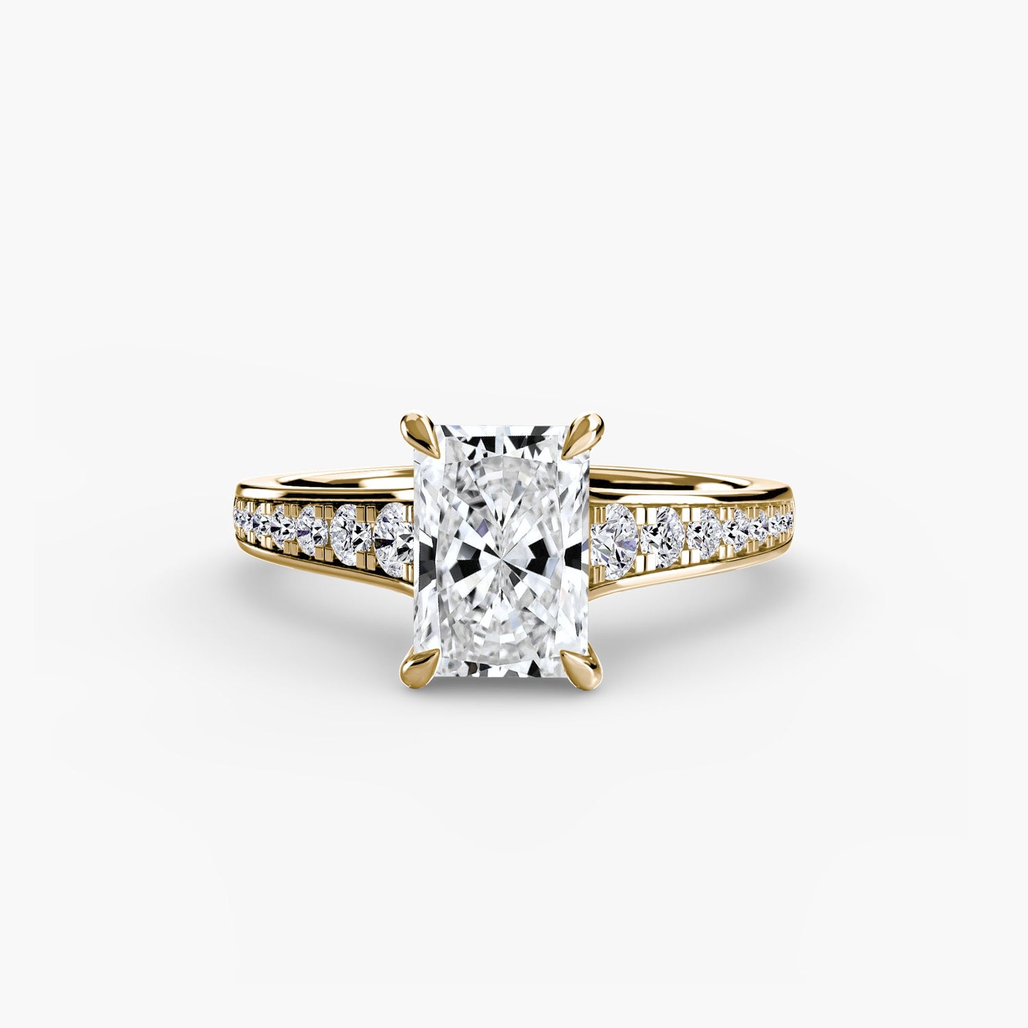 Taille Ronde Gemme bague en Gold – vue alternative