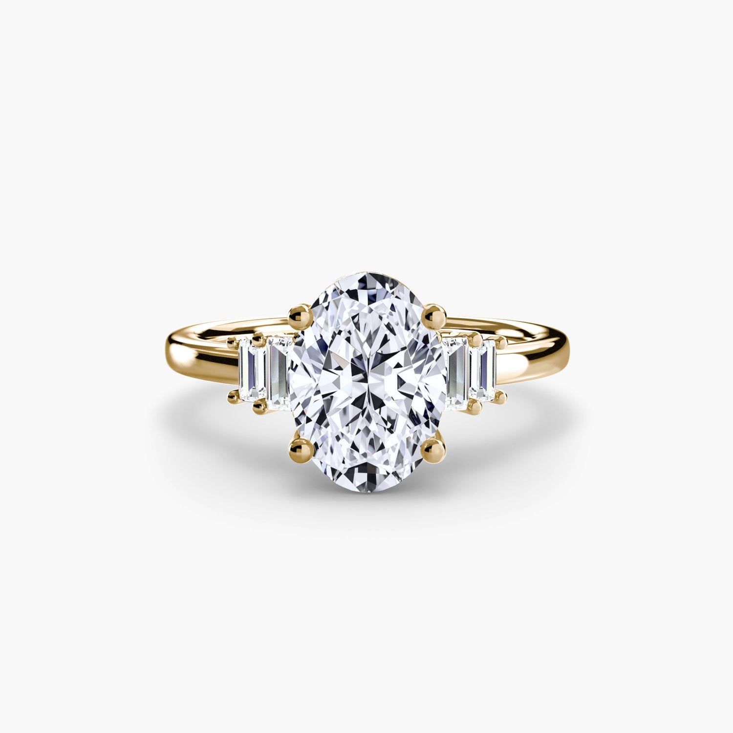 Diamant Setting 0,17-carats Gold – vue de profil