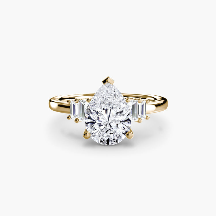 Diamant Setting 0,17 carats Gold – vue de dessus