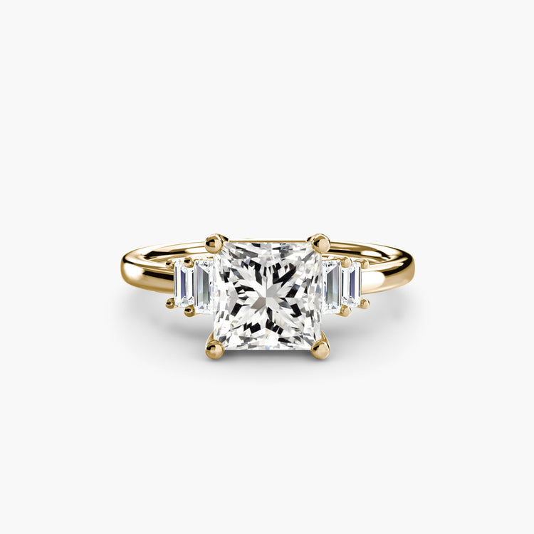 Fait à la main Diamant Setting 0,17 carats – vue de côté