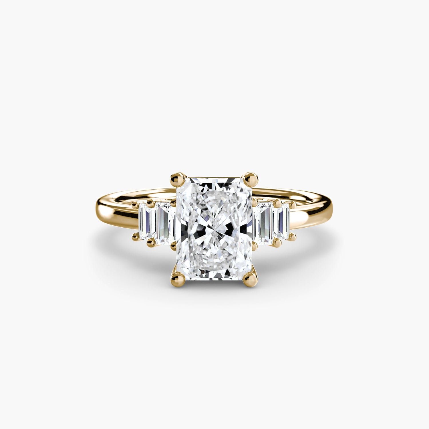 Taille Brillant Diamant bague en Gold – vue alternative