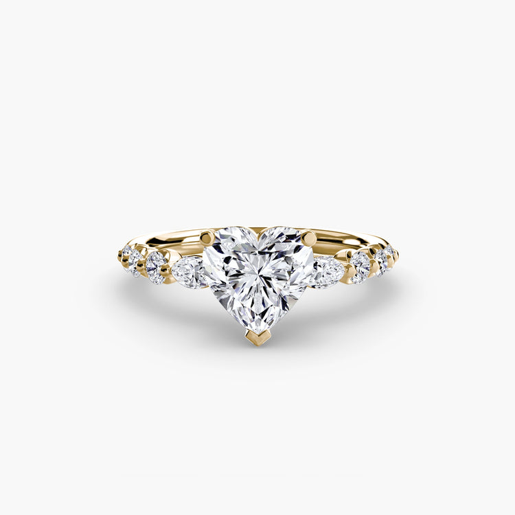Brillant Taille Brillant Setting en Gold – vue détaillée