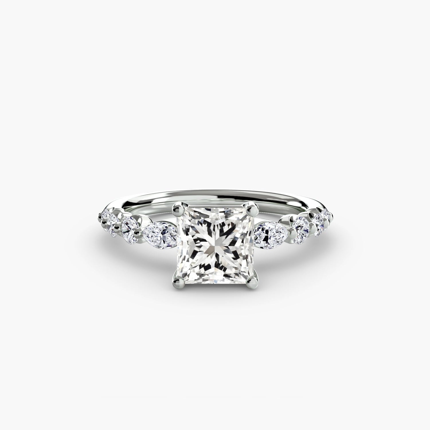 Étincelant Brillant Setting 0,29 carats – vue de côté