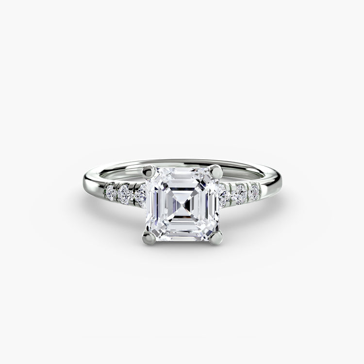 Taille Ronde Gemme bague en Gold – gros plan