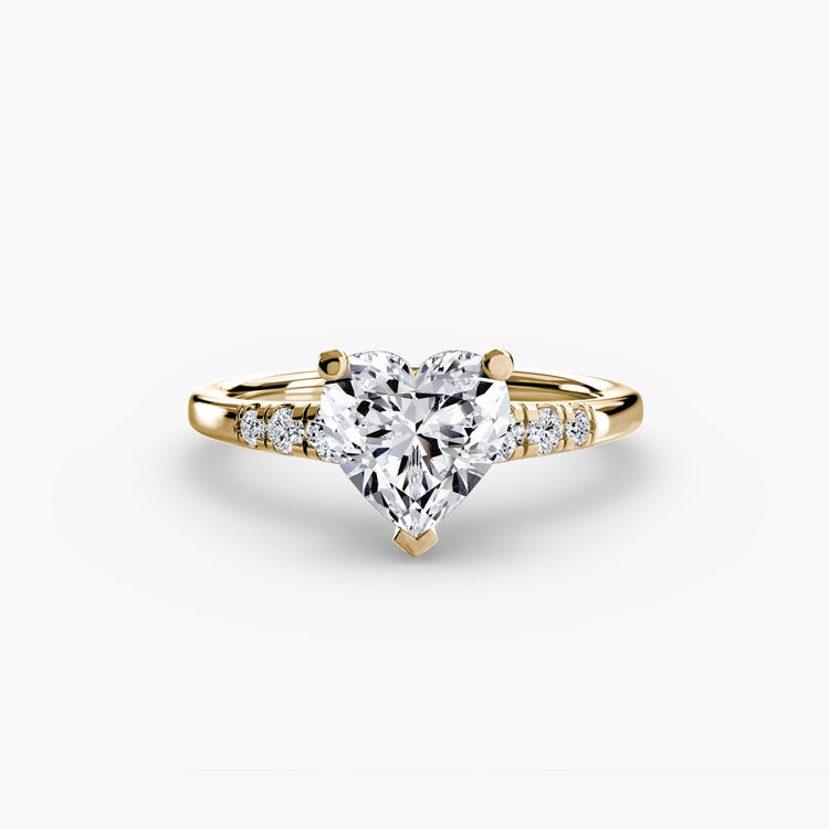 Taille Ronde Gemme bague en Gold – vue détaillée