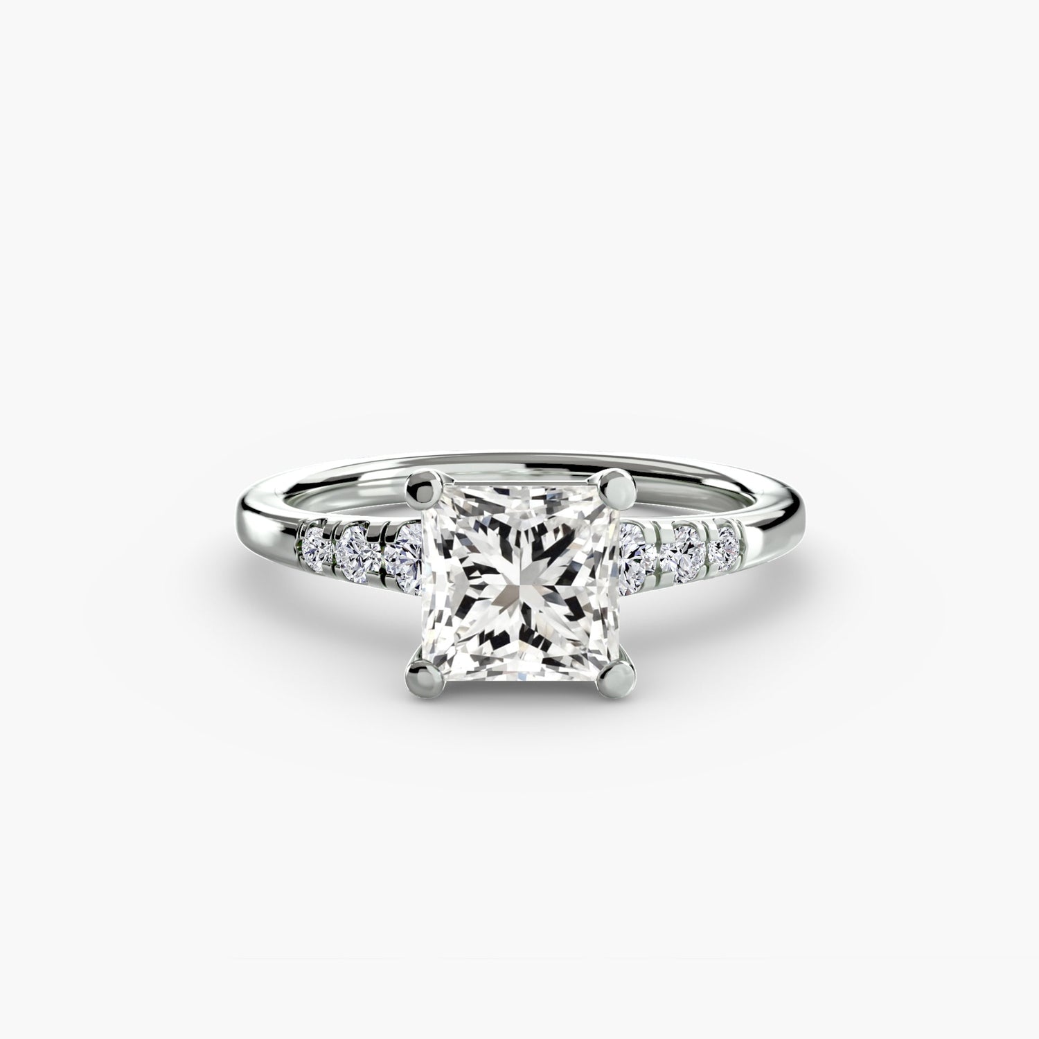Gemme Setting -carats Gold – vue de côté