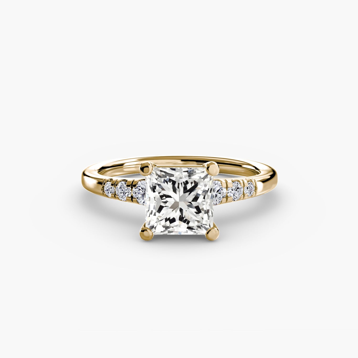 Gemme Setting -carats Gold – vue de côté