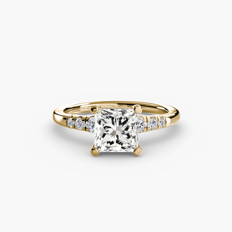 Gemme Setting -carats Gold – vue de côté