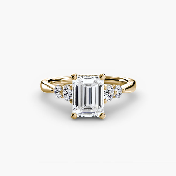 Pierre Précieuse Taille Brillant Setting en Gold – vue arrière