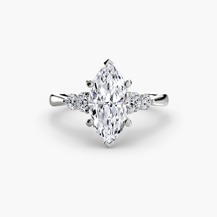 Taille Brillant Pierre Précieuse bague en Gold – vue principale