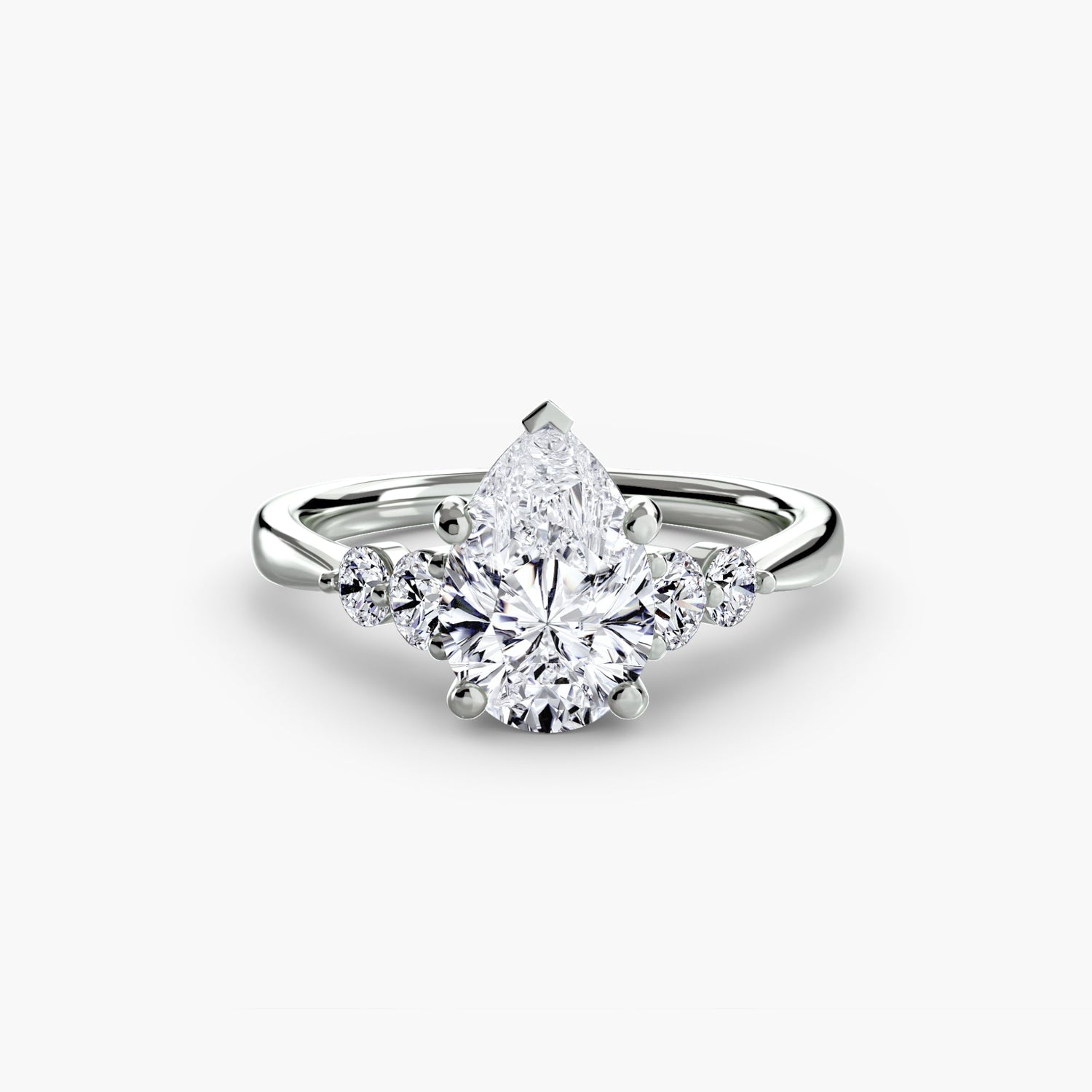 Pierre Précieuse Setting -carats Gold – vue de dessus