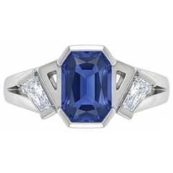 Bague Saphir Naturel 2.50 Carats