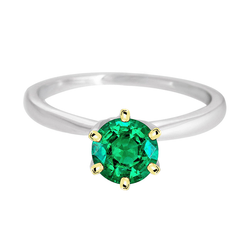 Émeraude Colombienne Certifié GIA Bague avec Gemme – 2 carats en