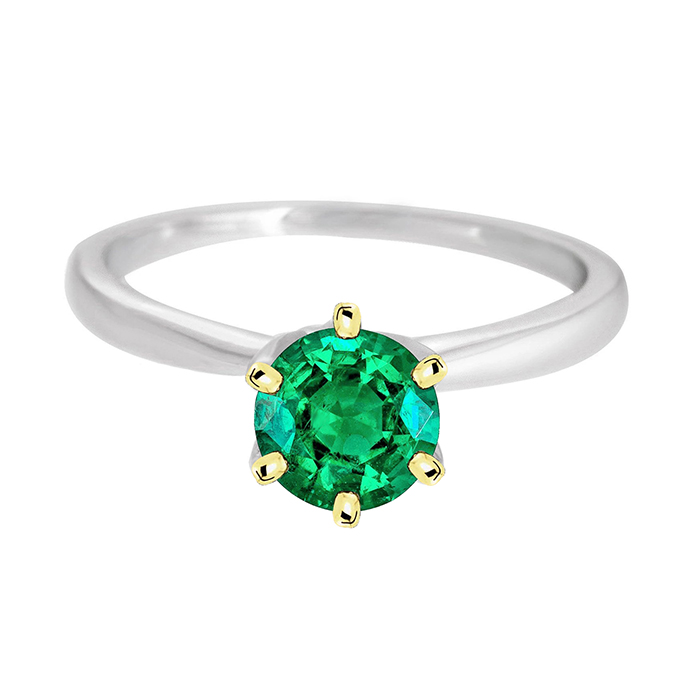 Haut de gamme Bague avec Gemme 2 carats – vue principale