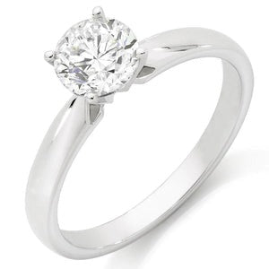 Réel Bague Solitaire Diamant Anniversaire 1.75 Carats Or Blanc 14K