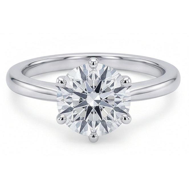 naturel round diamant 1.25carats bague détail rapproché
