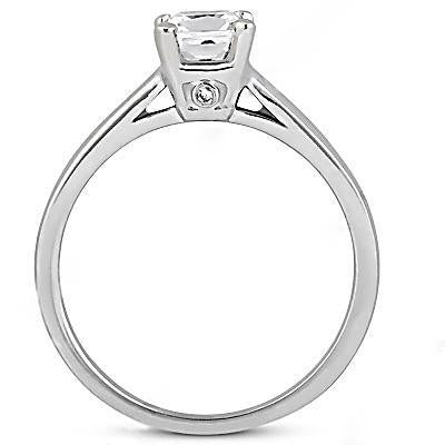 Réel Diamant 1.21 Ct. Bijoux Bague De Fiançailles Solitaire