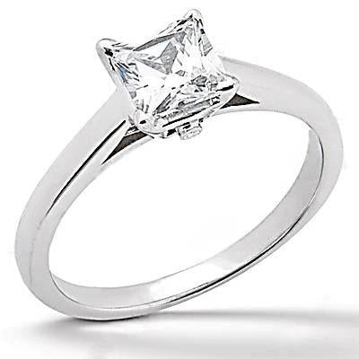 Réel Diamant 1.21 Ct. Bijoux Bague De Fiançailles Solitaire