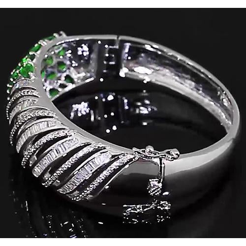 Réel Diamant Femmes Bracelet Columbian Green Emerald 23.25 Carats Bijoux