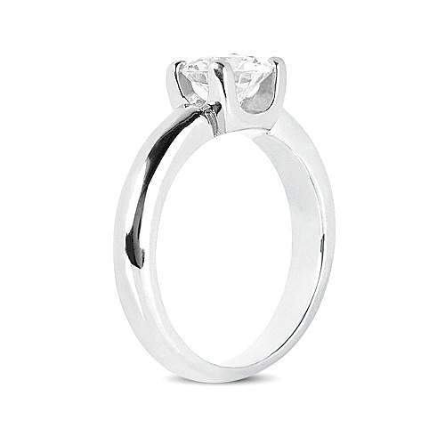 Réel Diamant Solitaire Rond 1.75 Ct. Bague De Fiançailles