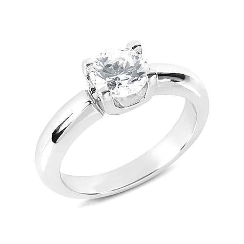 Réel Diamant Solitaire Rond 1.75 Ct. Bague De Fiançailles