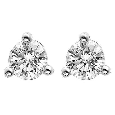 Réel Diamants Boucles D'Oreilles Solitaires 2.5 Carats Femme Bijoux En Or Blanc