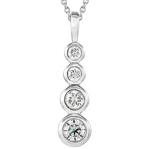 Réel Pendentif voyage diamant quatre pierres 1.95 carats ensemble de bijoux nouveau