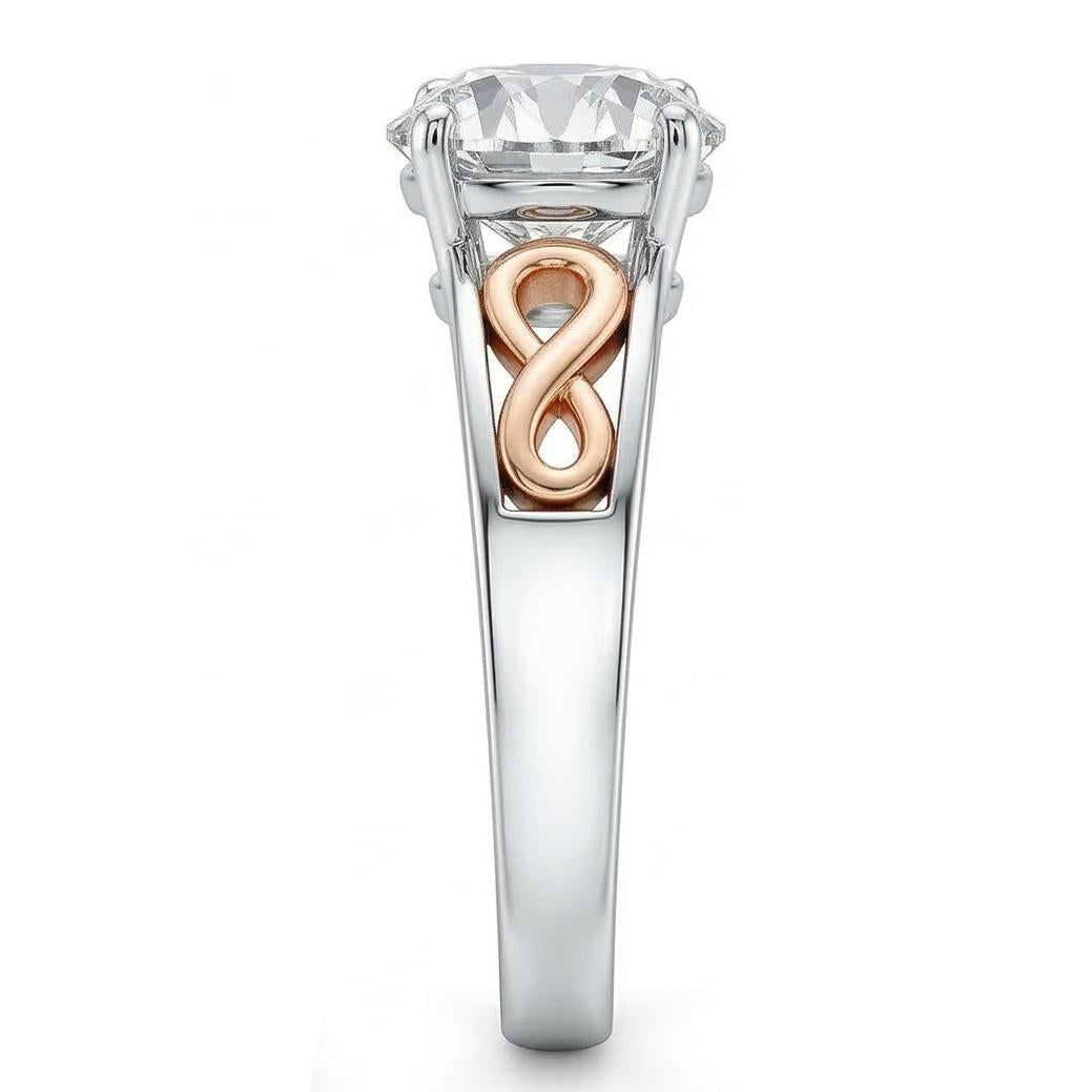 naturel round diamant 1.50carats bague détail rapproché