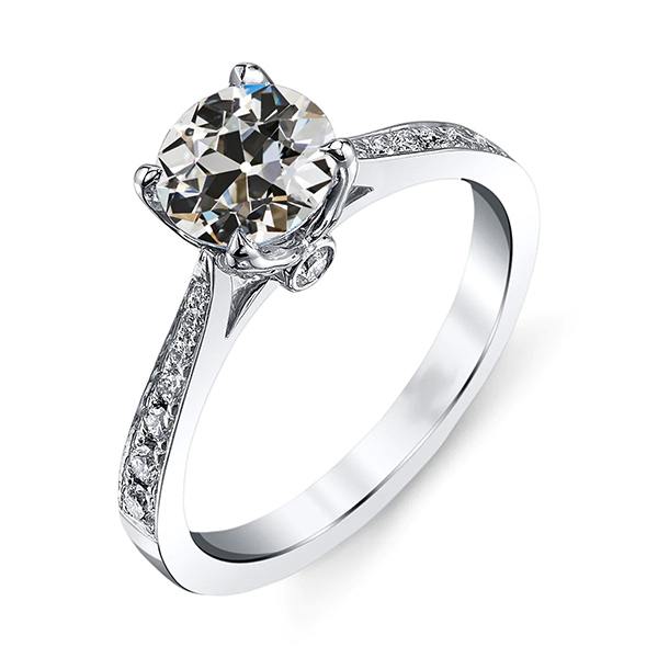 Réel Diamant Rond Vieux mineur Bague de Fiançailles Bijoux Femme 3.50 Carats