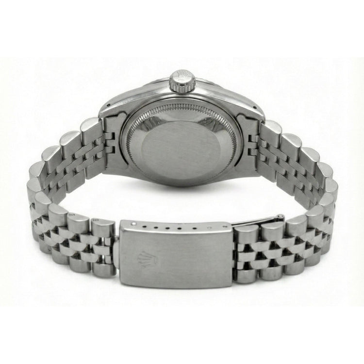 Regarder Datejust Rolex en acier inoxydable avec bracelet jubilé et cadran diamant