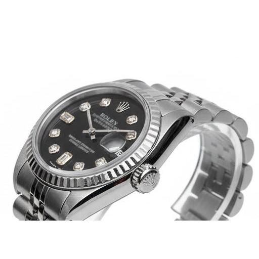 Regarder Datejust Rolex en acier inoxydable avec bracelet jubilé et cadran diamant