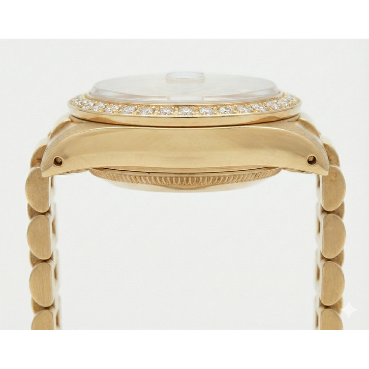 Regarder Lunette en diamant Rolex Datejust Regarder de still présidentiel Cadran blanc