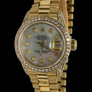 Regarder Rolex Datejust Président en or jaune 
