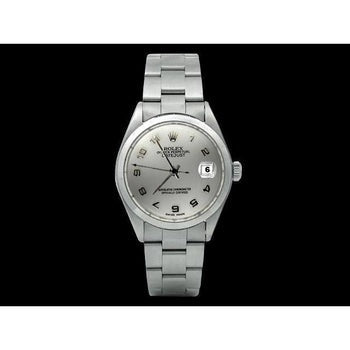 Rolex Datejust à cadran arabe blanc huître