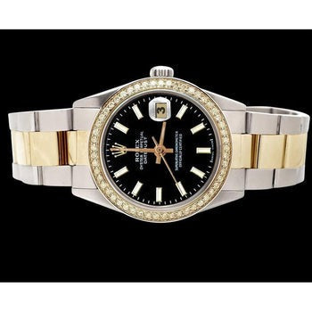 Regarder Rolex Datejust à cadran noir