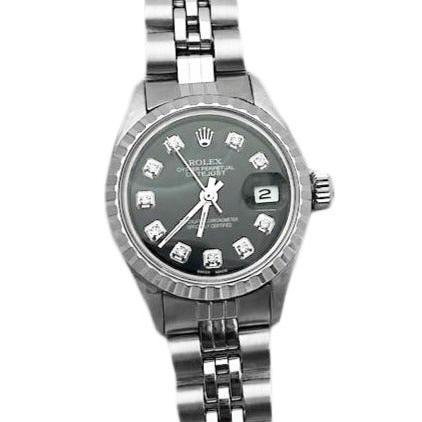 Regarder Rolex Datejust acier inoxydable pour femme avec cadran 