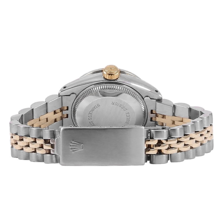 Regarder Rolex Datejust dame Jubilee bicolore avec cadran diamant et lunette cannelée