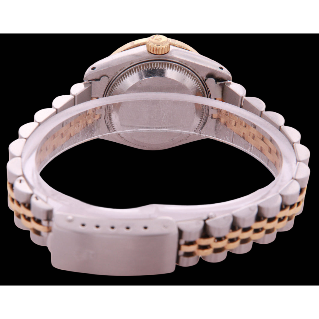 Regarder dame à cadran diamant et champagne bicolore Rolex Datejust