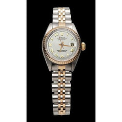 Regarder femme Rolex Datejust à cadran romain blanc huître Perpétuelle