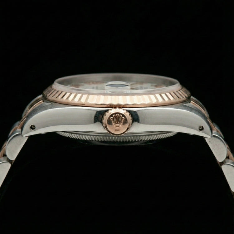 Regarder femme Rolex Datejust à cadran romain blanc huître Perpétuelle