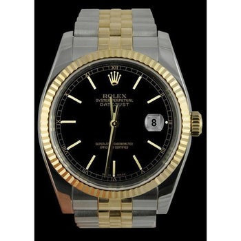 Regarder perpétuelle Rolex acier inoxydable et jubilé d'or pour hommes