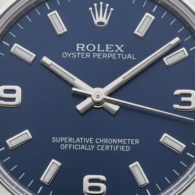Brillant Rolex carats – vue d'angle