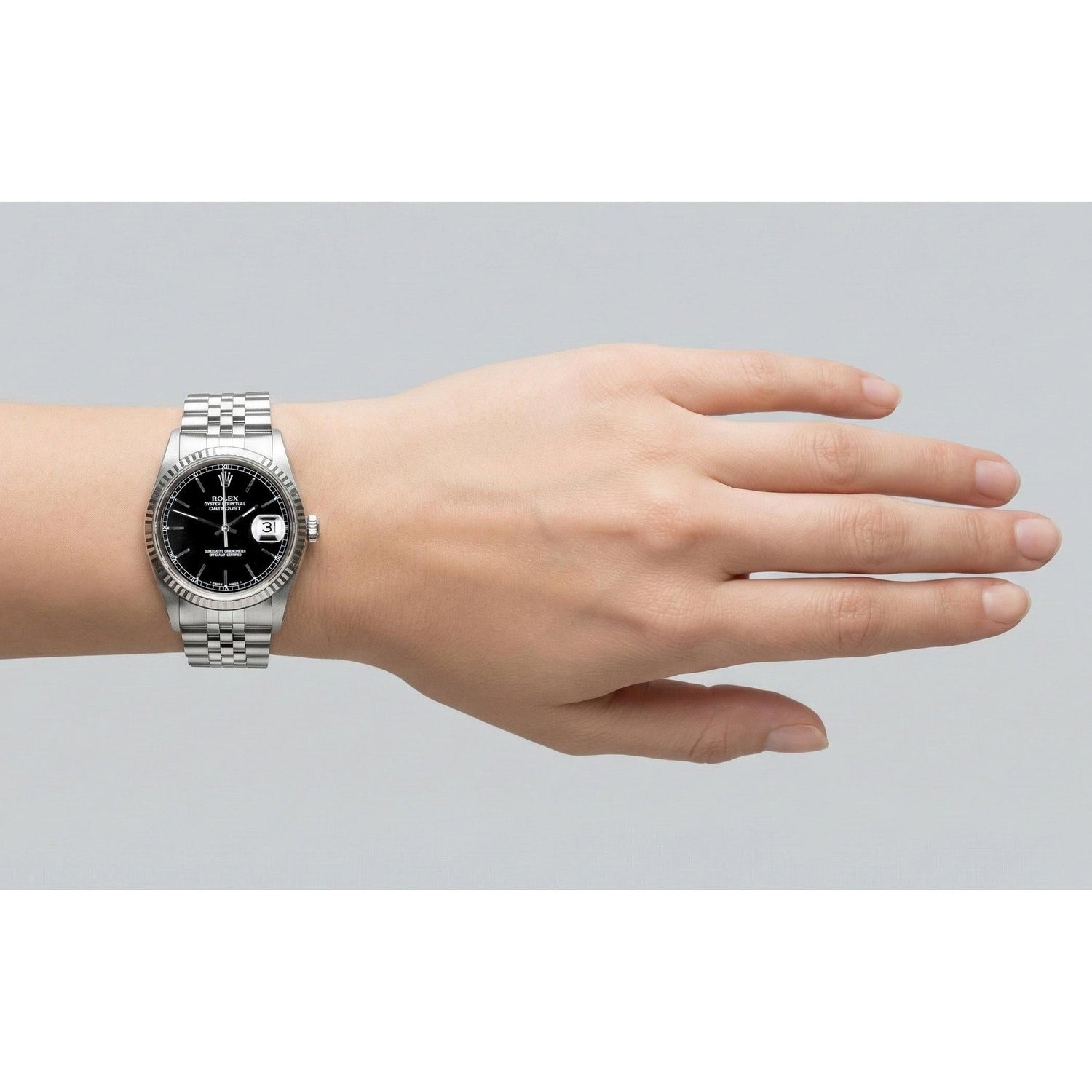 Pierre Précieuse Rolex carats Stainless Steel – vue de dessus